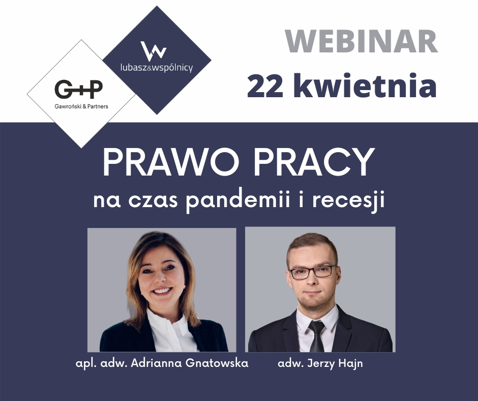 Prawo pracy na czas pandemii i recesji. Webinar