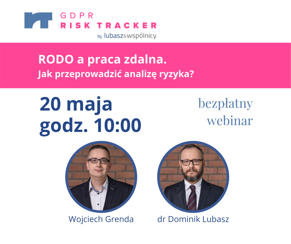 RODO a praca zdalna. Webinar