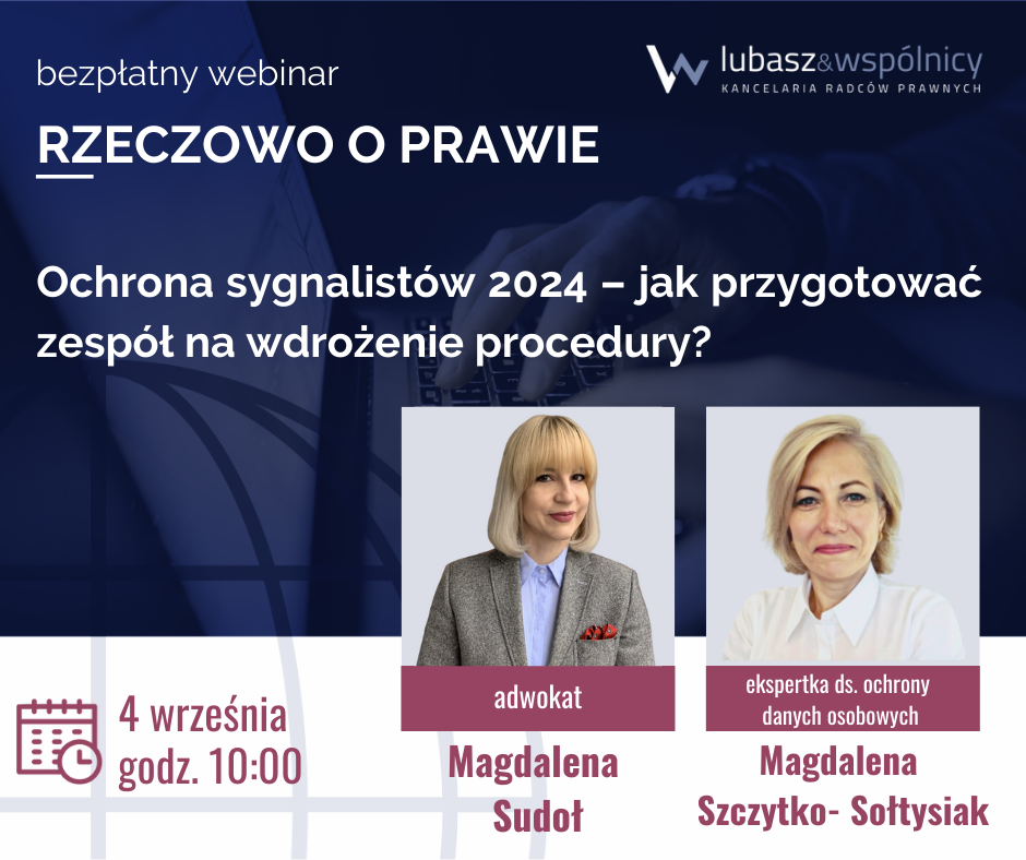 Ochrona sygnalistów 2024 – jak przygotować zespół na wdrożenie procedury?